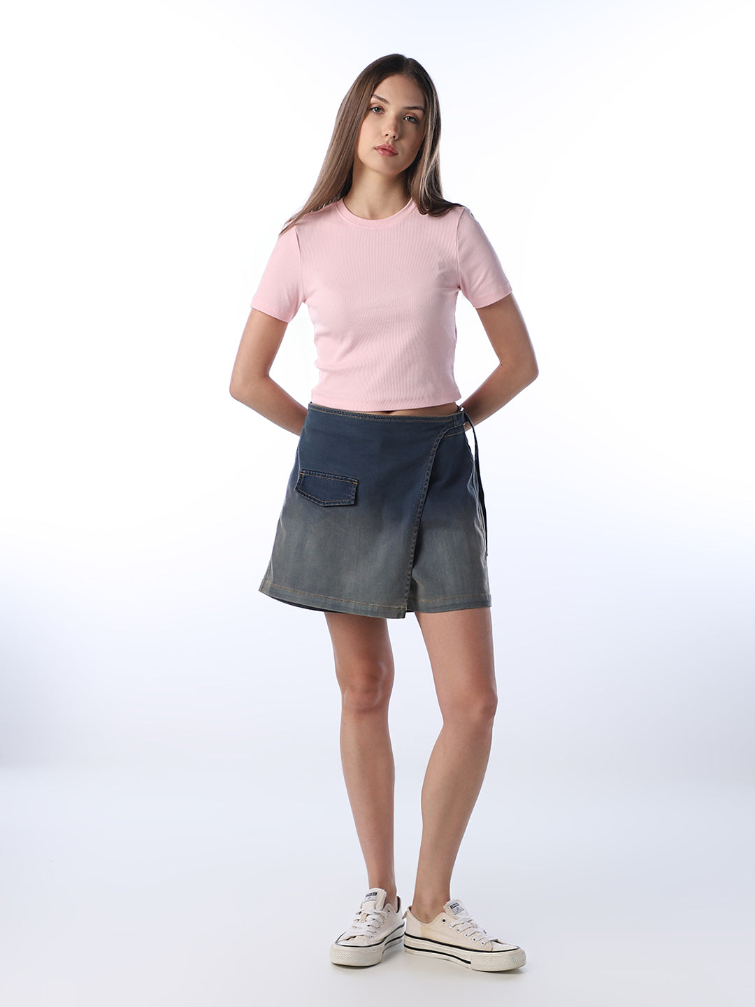 Slim Fit O-Neck T-shirt - Pink