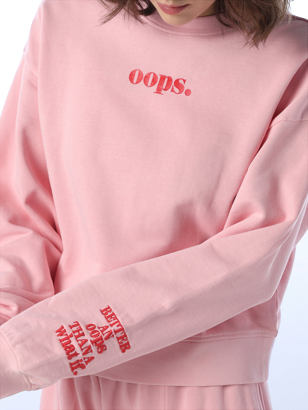 Cropped Cotton Sweatshirt