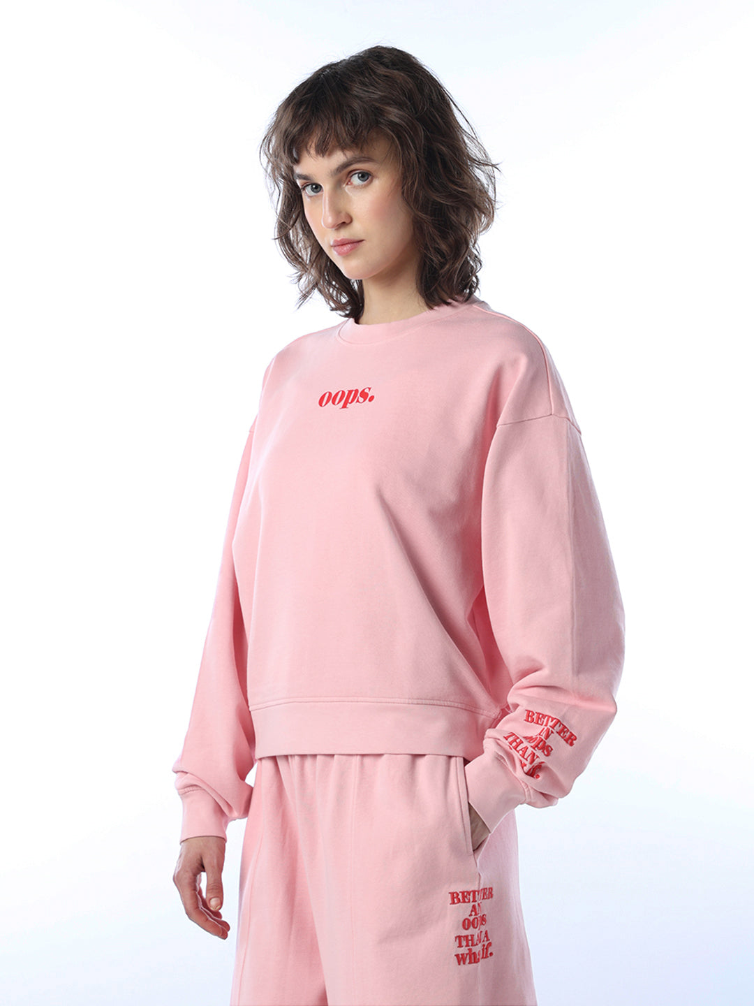 Cropped Cotton Sweatshirt