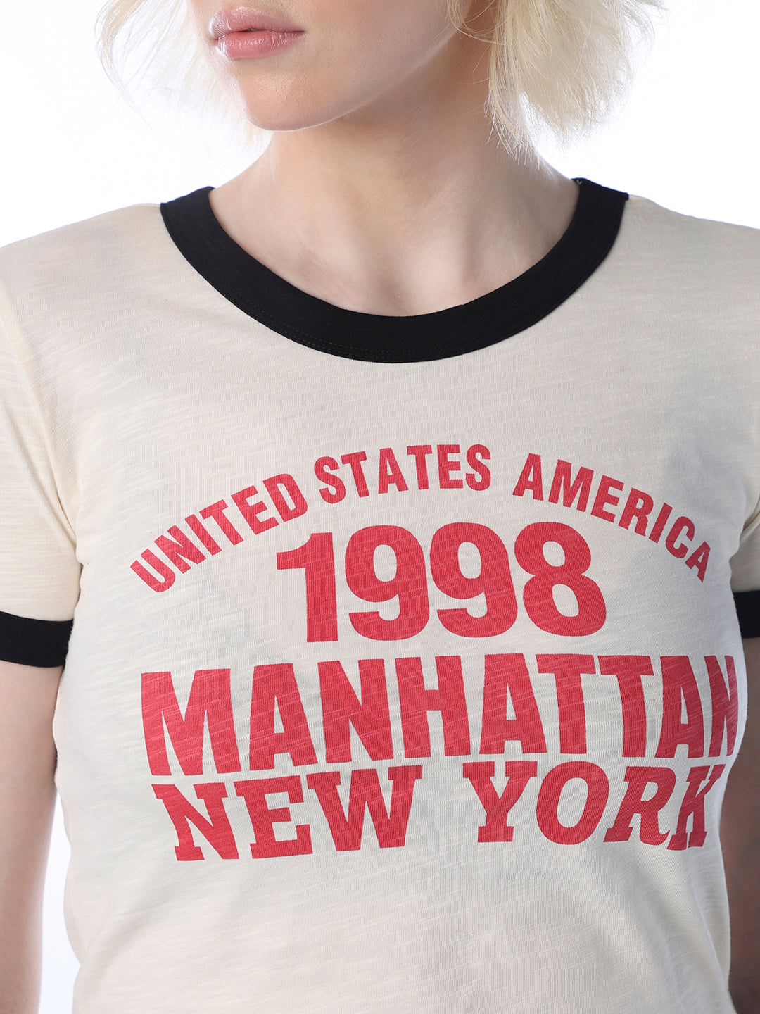 Printed Fitted Cotton T-shirt