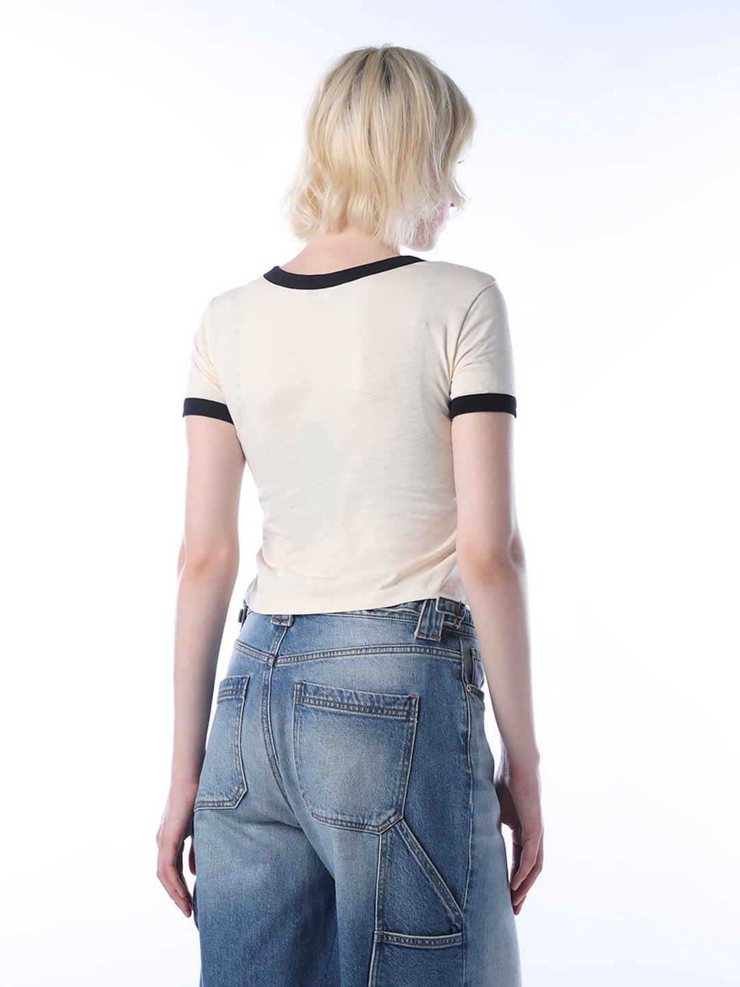 Printed Fitted Cotton T-shirt