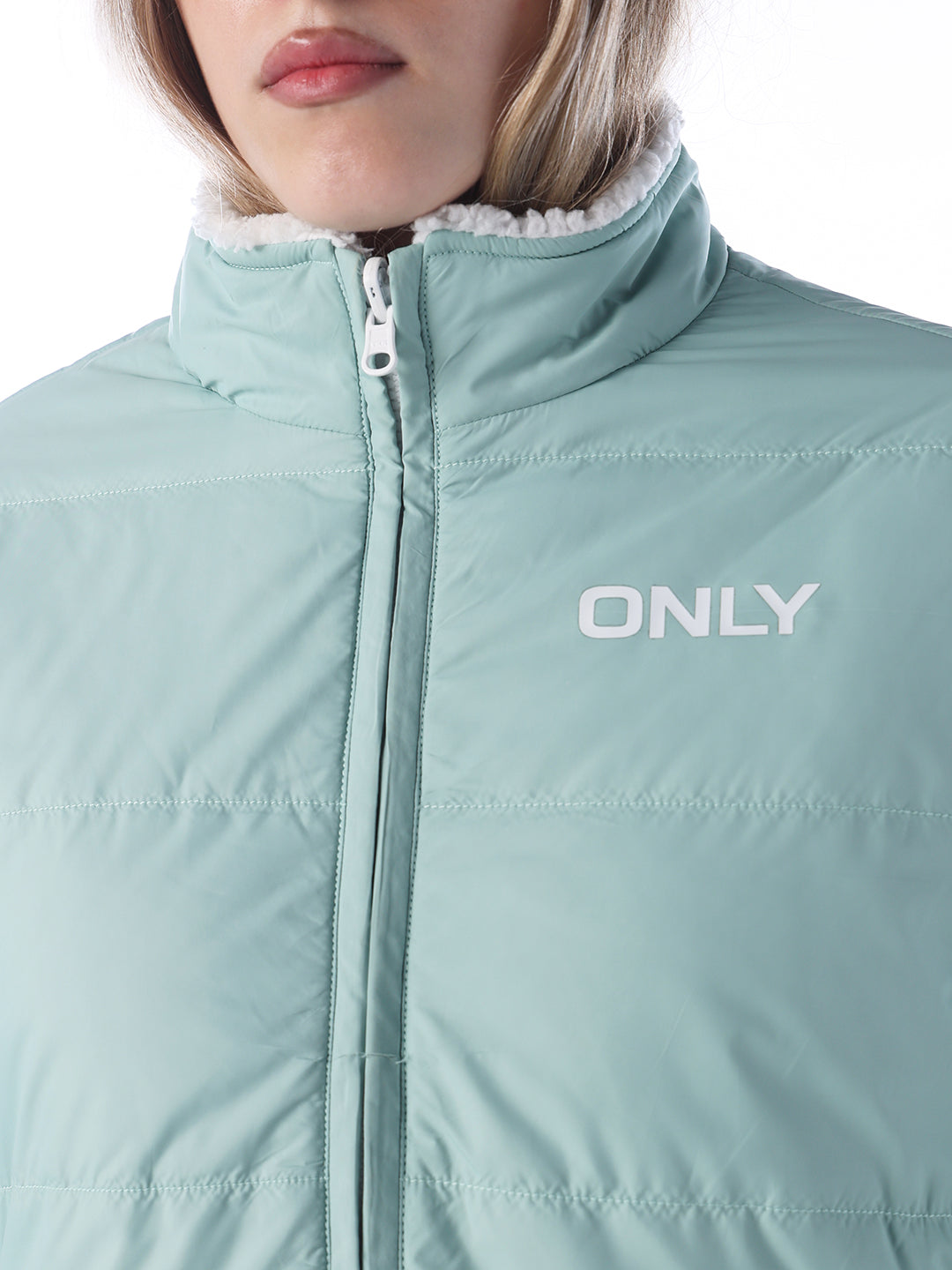 Reversible Faux Fur Jacket - Forest Green