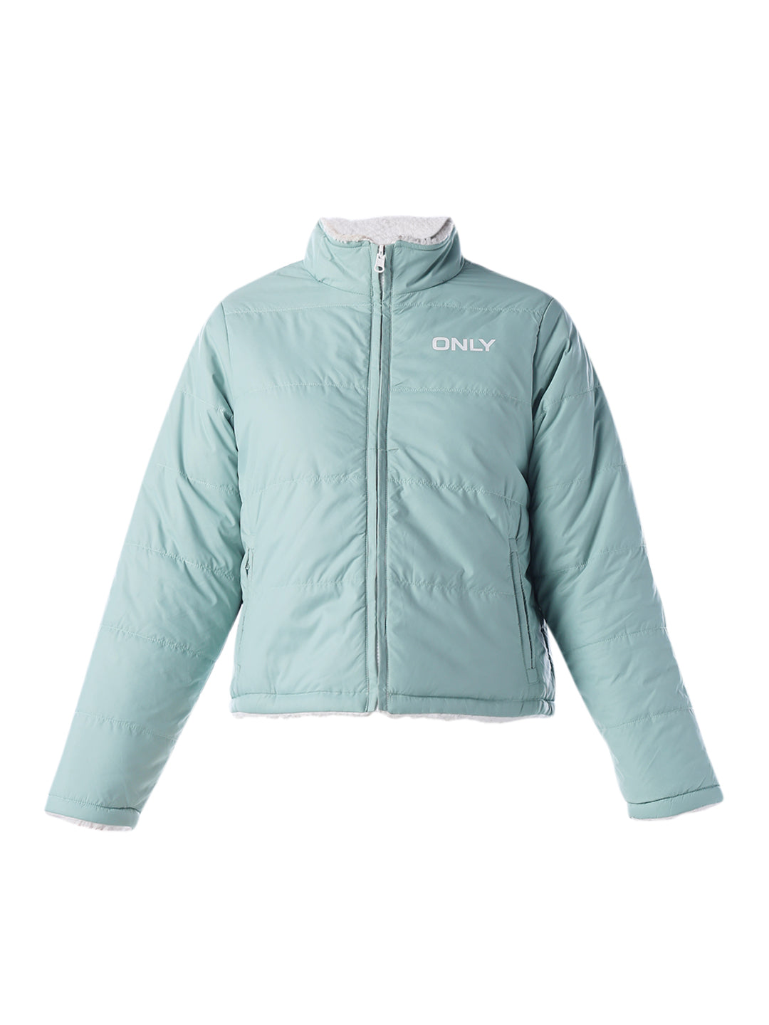 Reversible Faux Fur Jacket - Forest Green