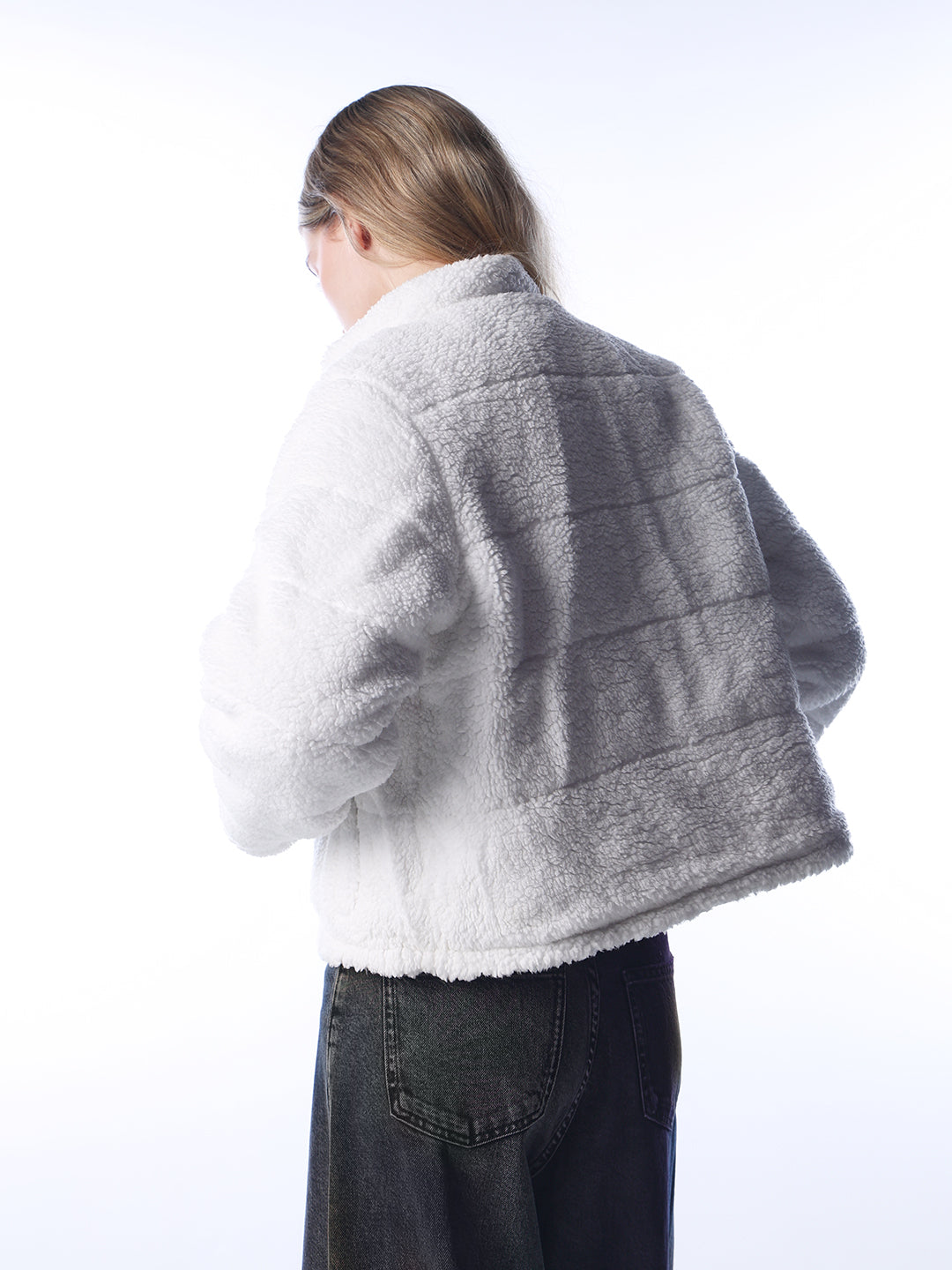 Reversible Faux Fur Jacket - Pink