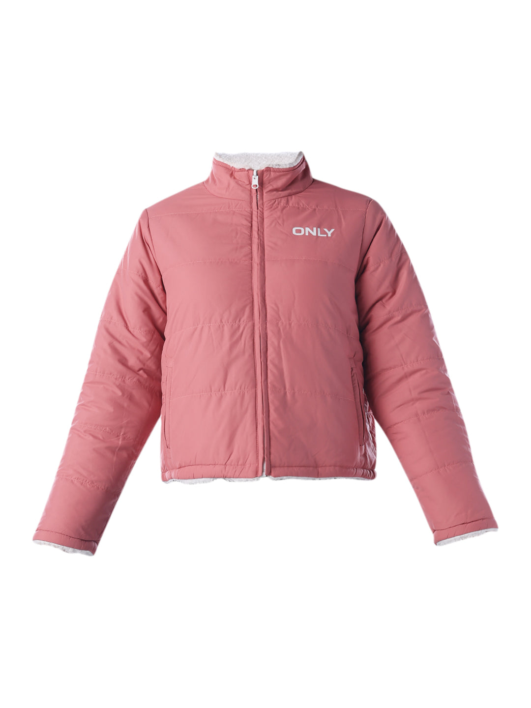 Reversible Faux Fur Jacket - Pink