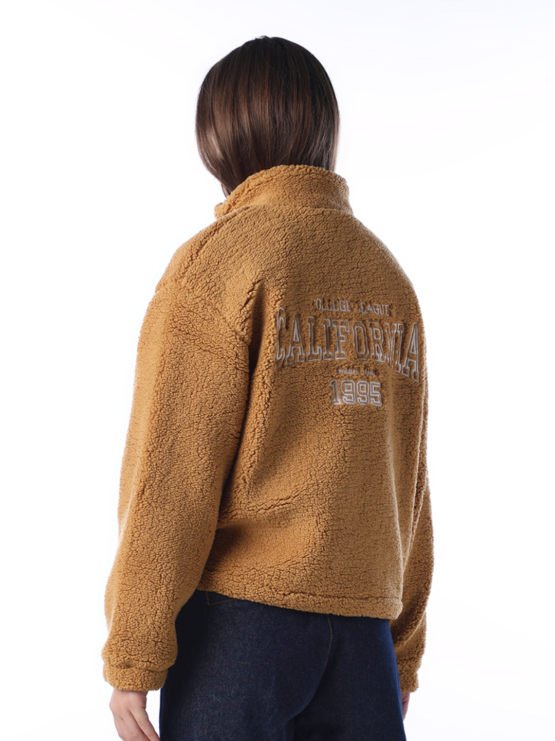 High Neck Teddy Jacket