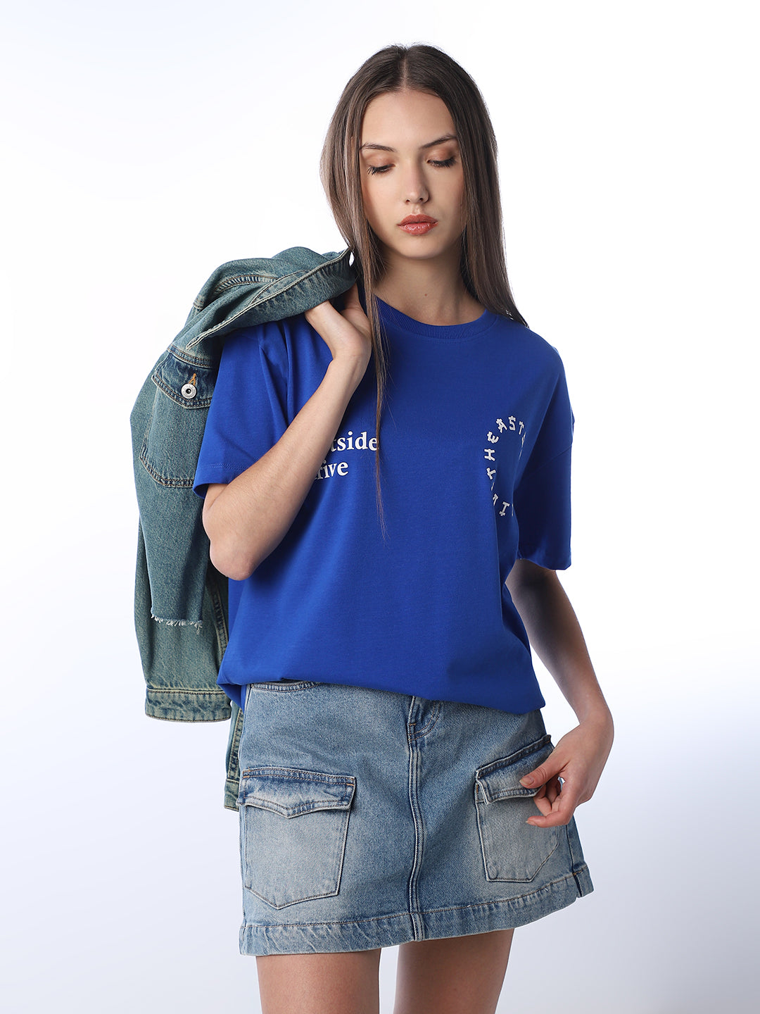 Printed Oversized Cotton T-shirt