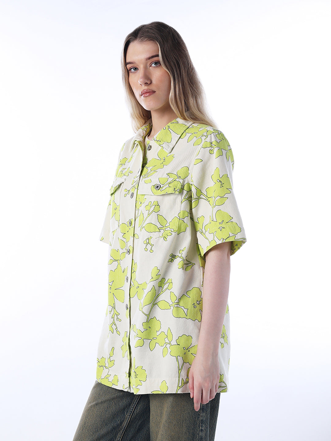 Printed Long Cotton Shirt