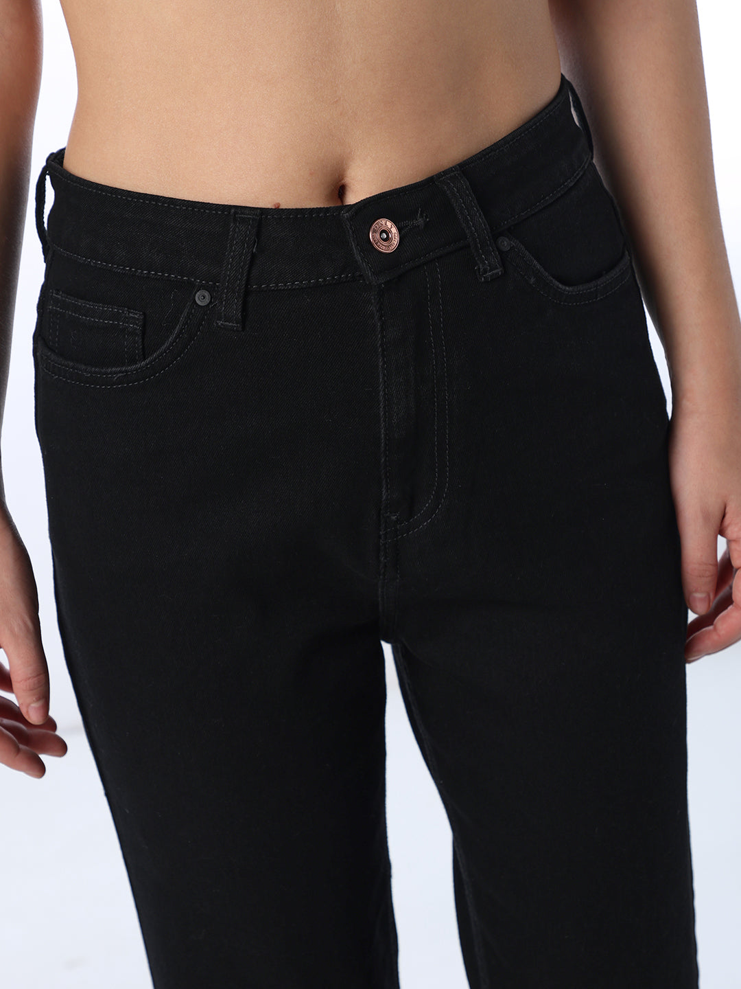 High Rise Troy Straight Fit Jeans