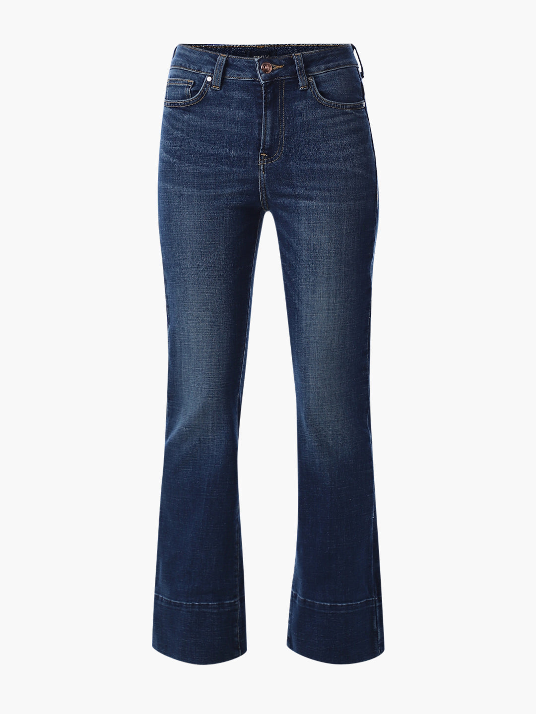 High Rise Flora Flared Jeans