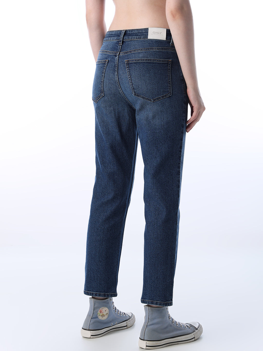 Cropped High Rise Jeans