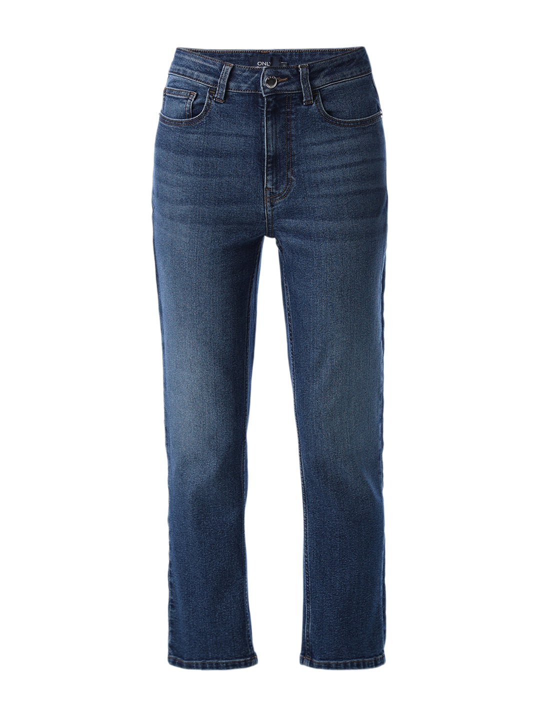 Cropped High Rise Jeans