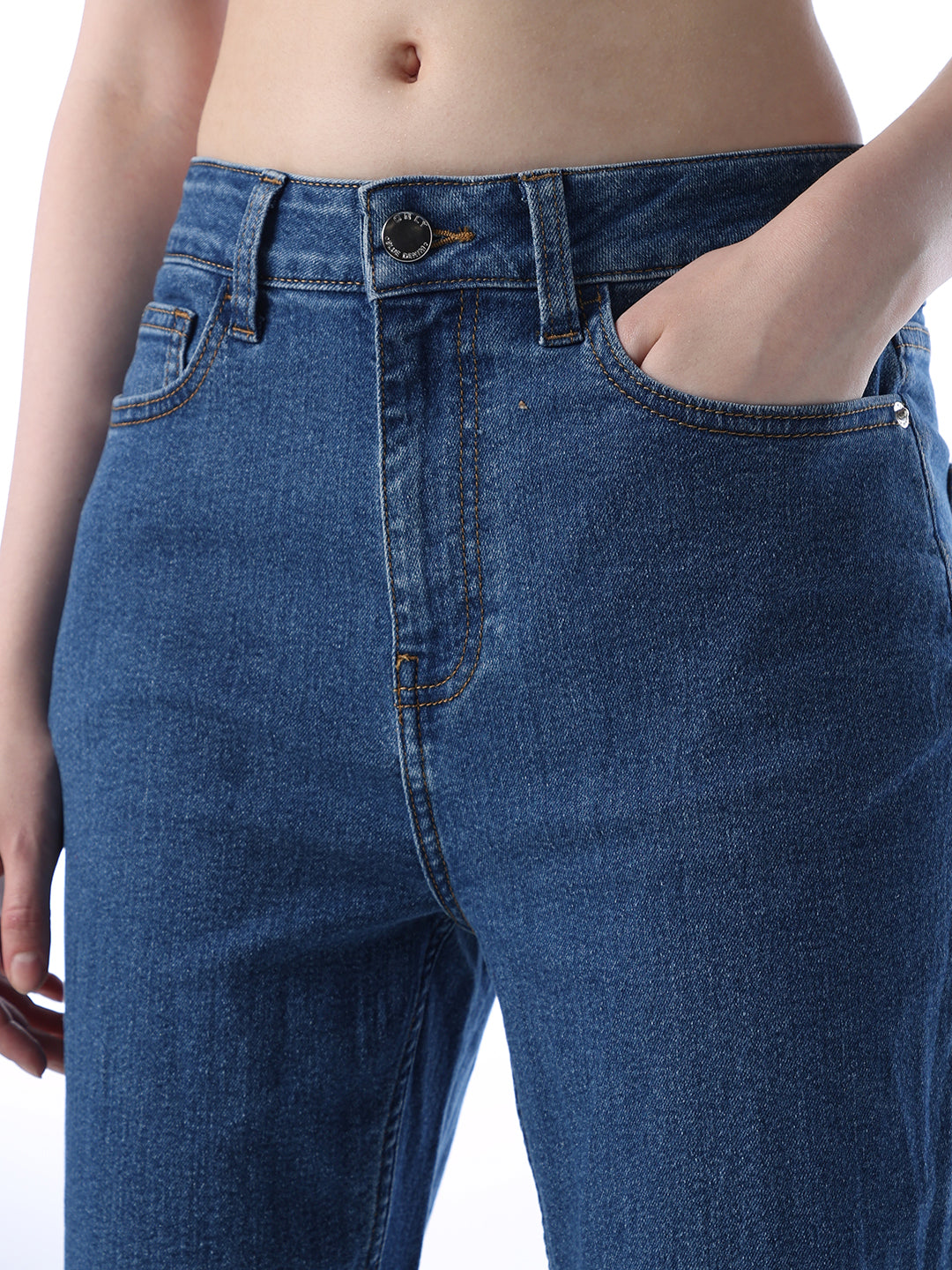 High Rise Troy Straight Fit Jeans