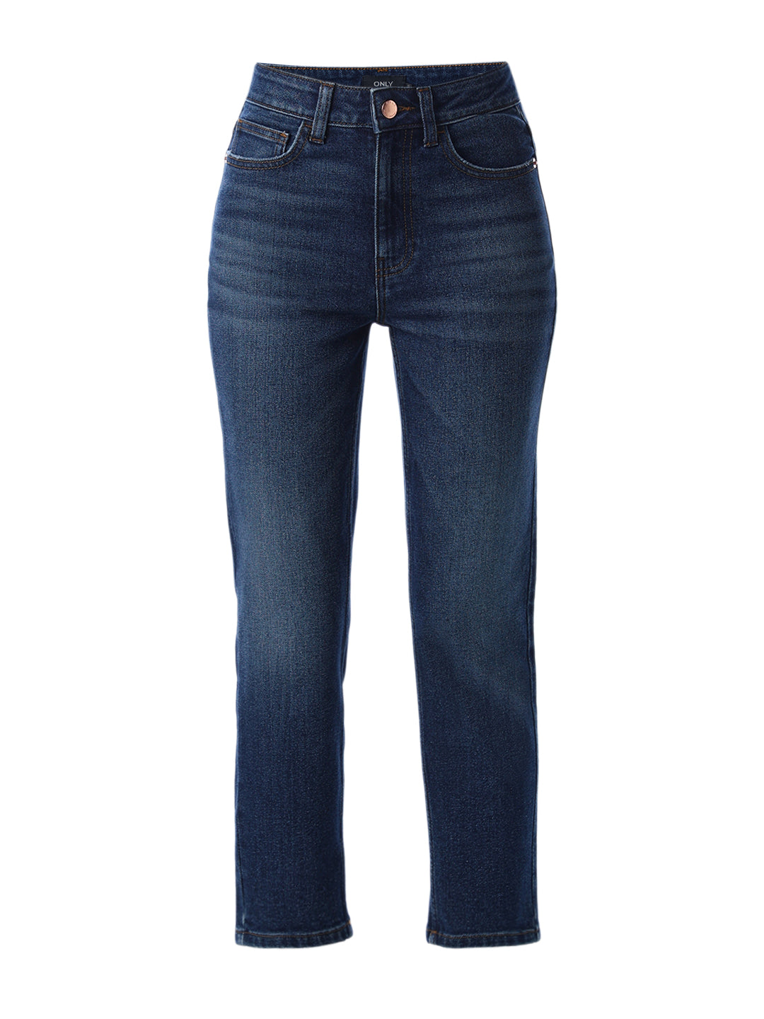 Dark Blue Cropped Jeans