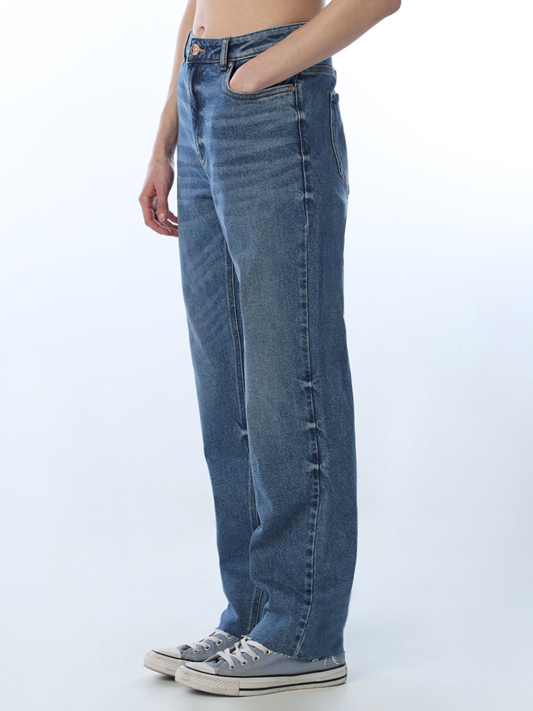 High Rise Erin Straight Fit Jeans