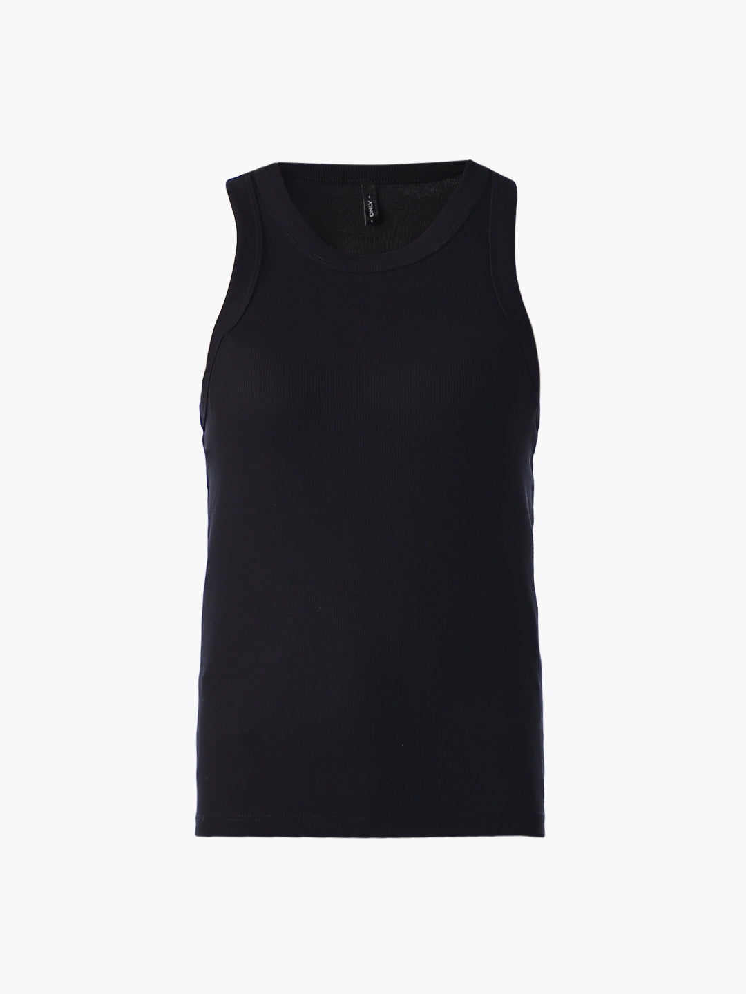 Black Ribbed Tank Top