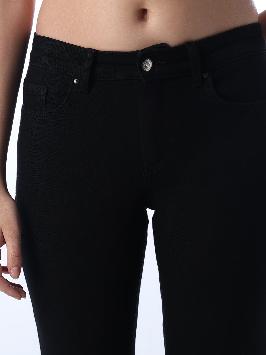 Mid Rise Flared Jeans