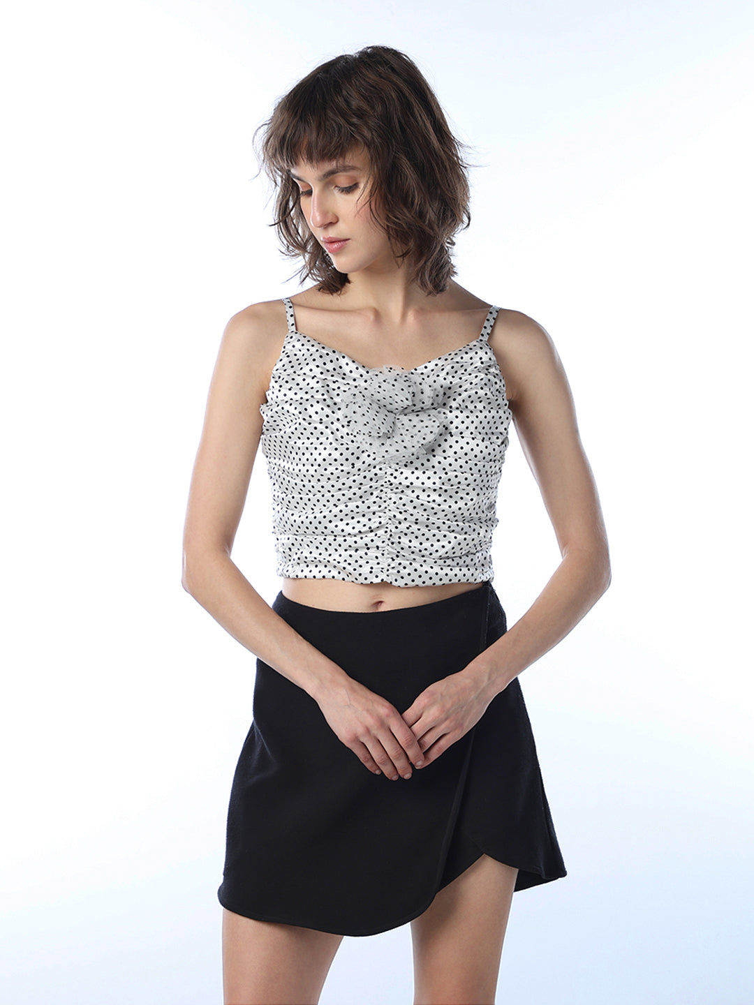 Polka Dot Cropped Top