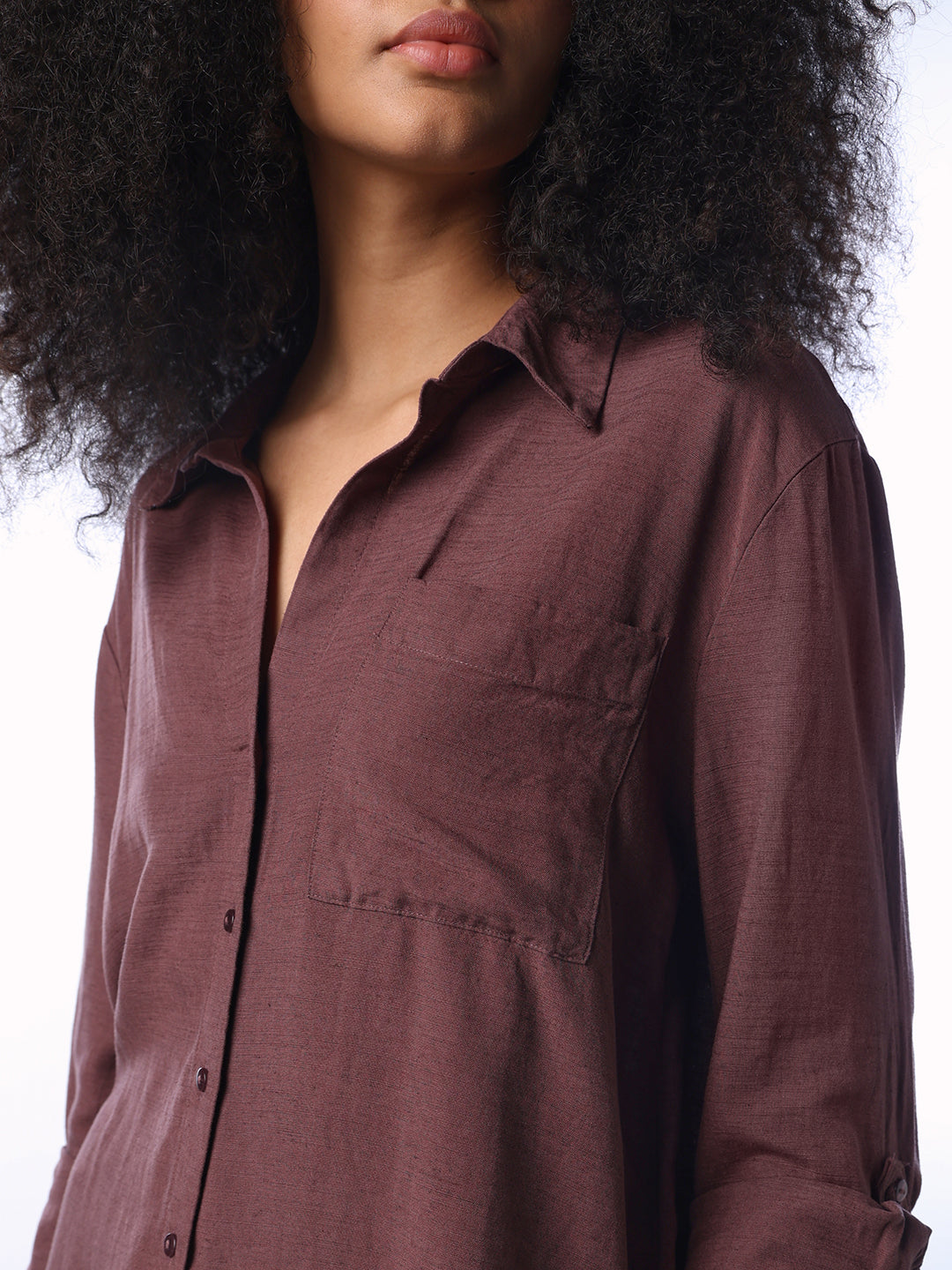 Linen Blend Full Sleeves Shirt