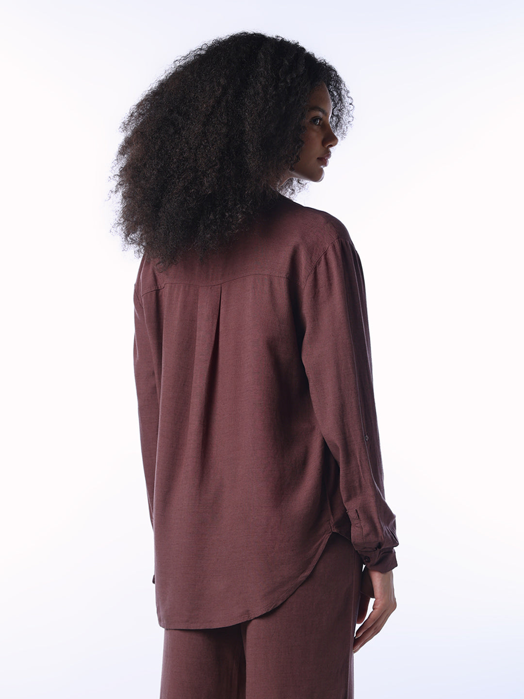 Linen Blend Full Sleeves Shirt