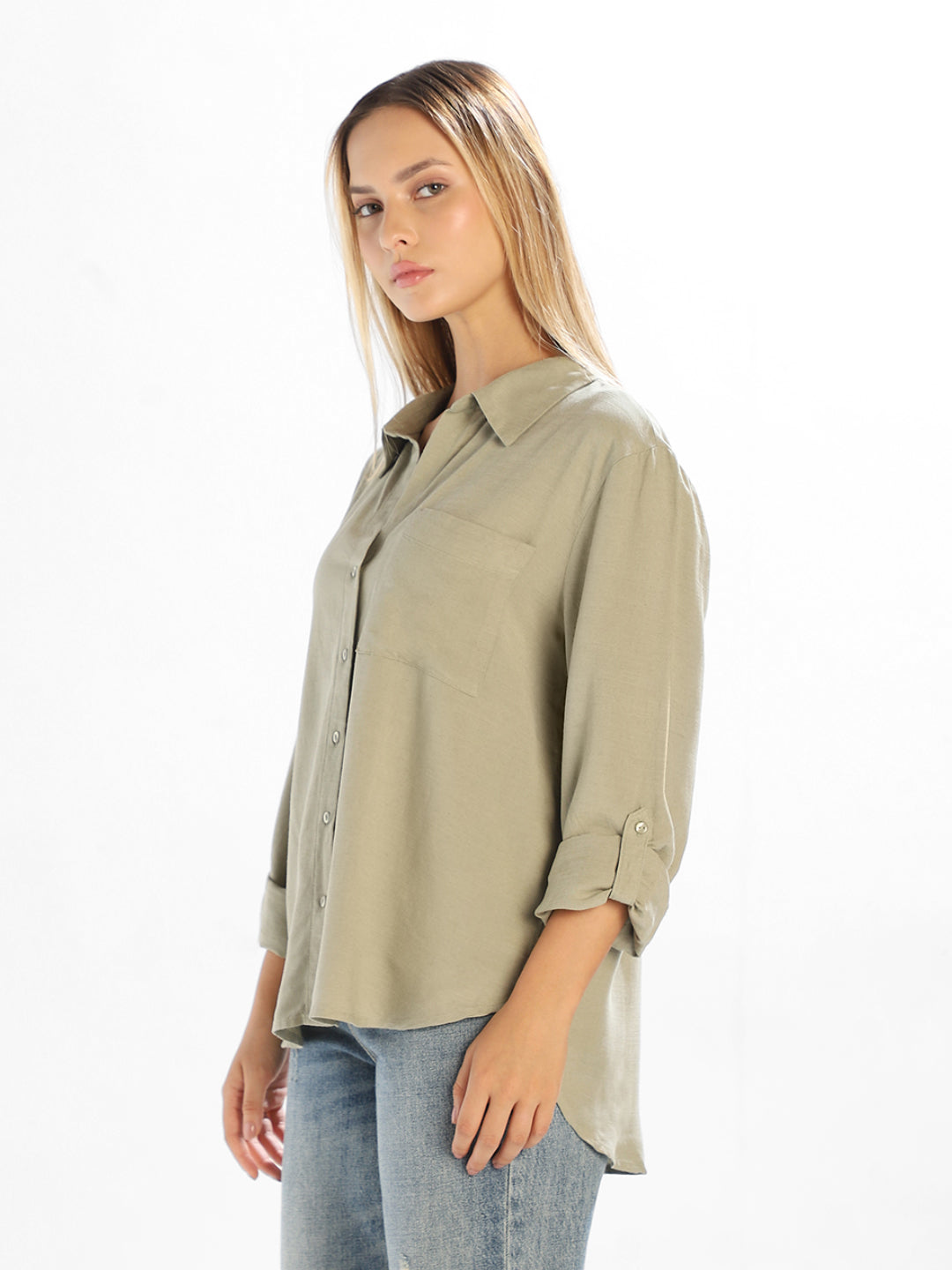 Linen Blend Regular Fit Shirt