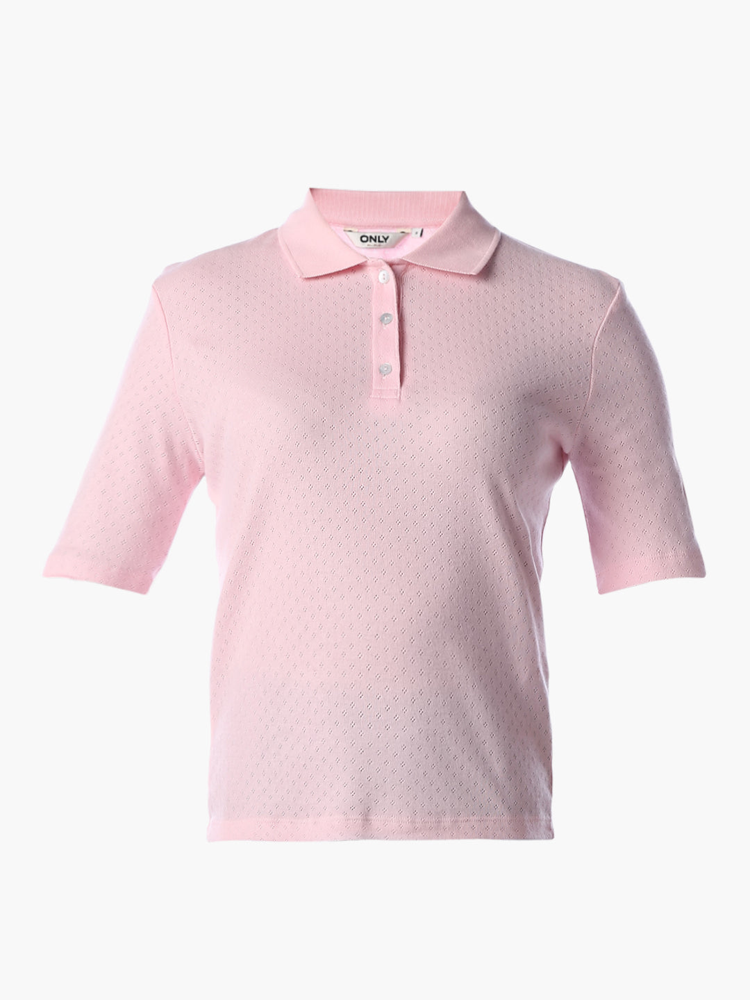 Pink Textured Polo