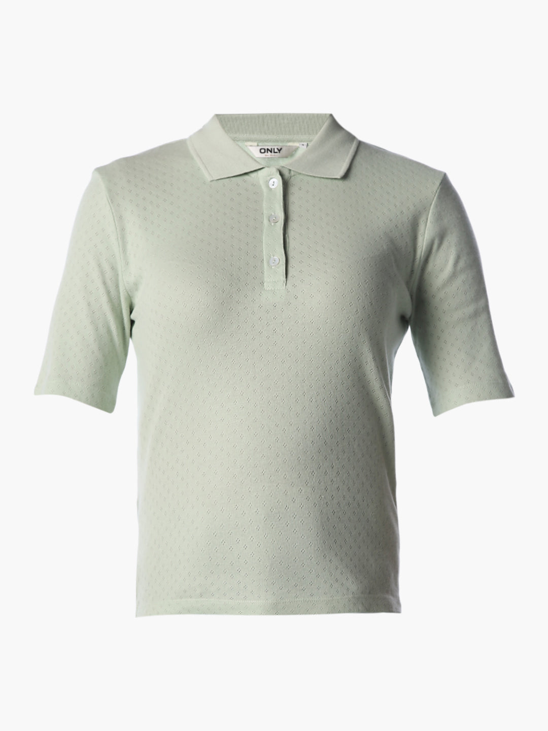 Light Green Textured Polo
