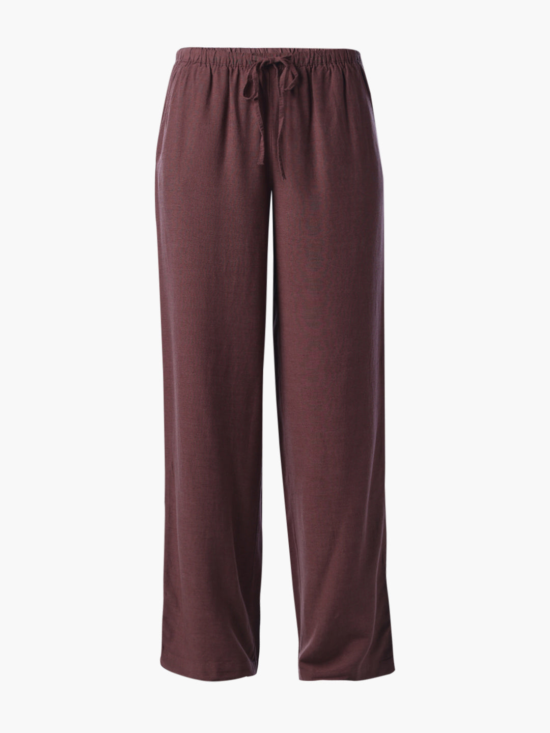 Linen Blend Loose Fit Pants