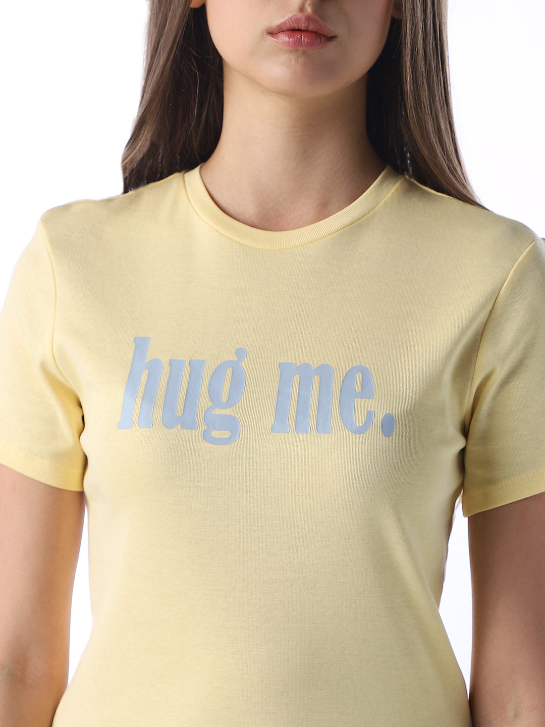 Yellow Printed Organic Cotton T-shirt