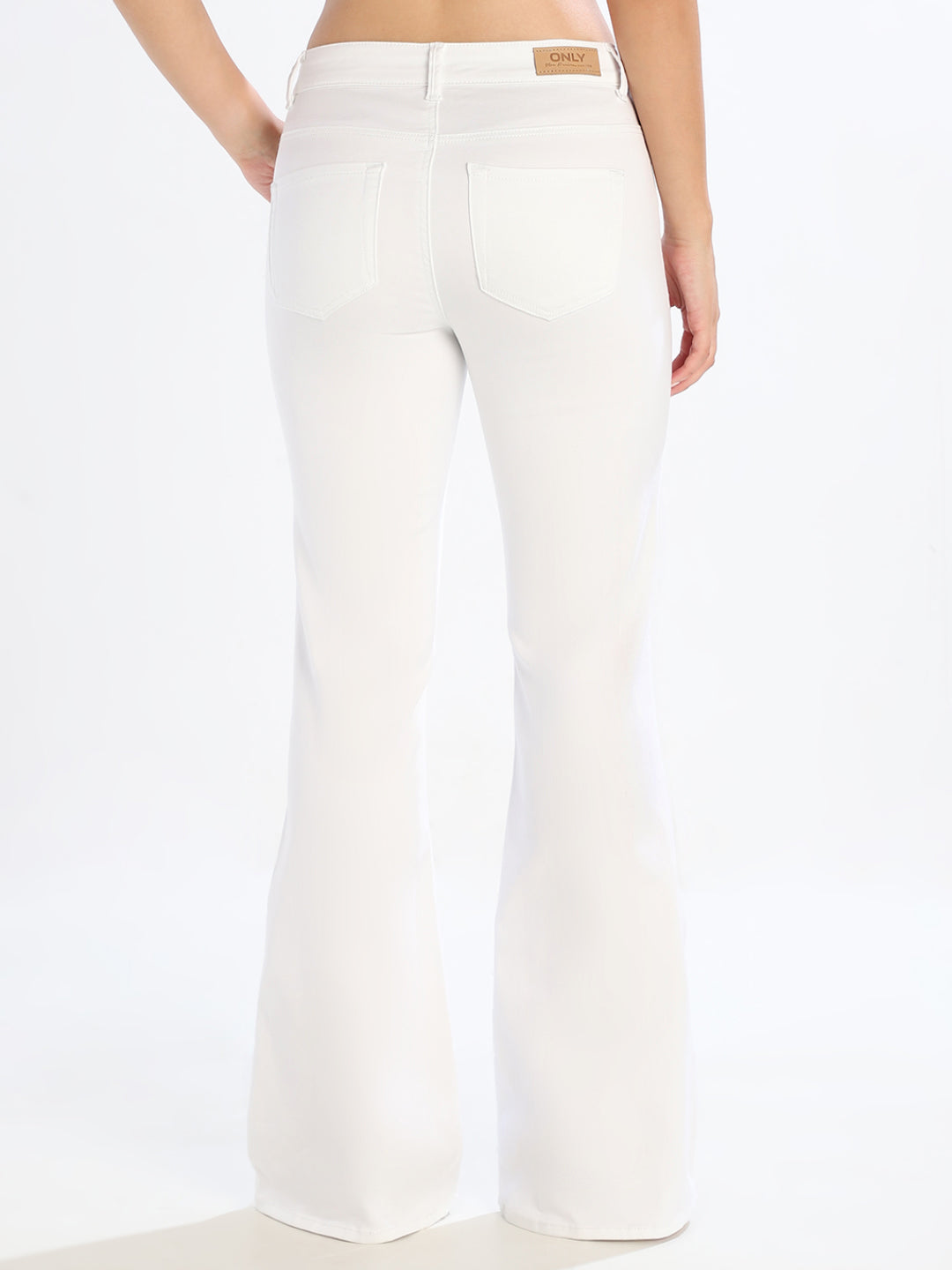 White Retro Flared Jeans