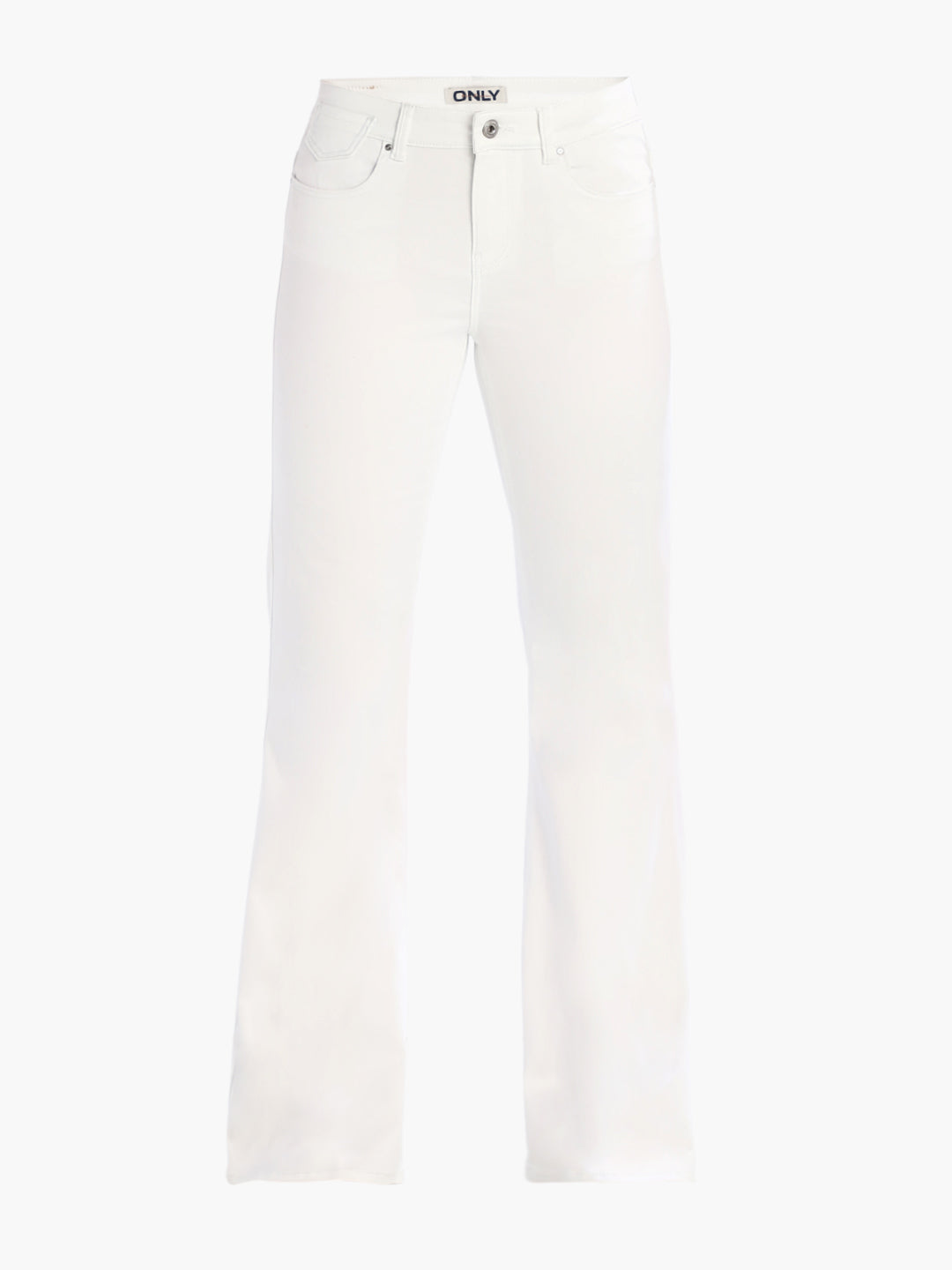 White Retro Flared Jeans
