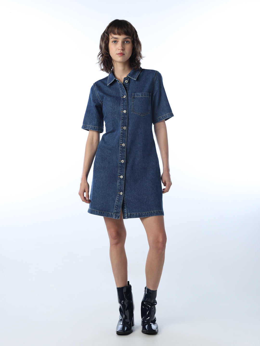 Denim Shirt Dress