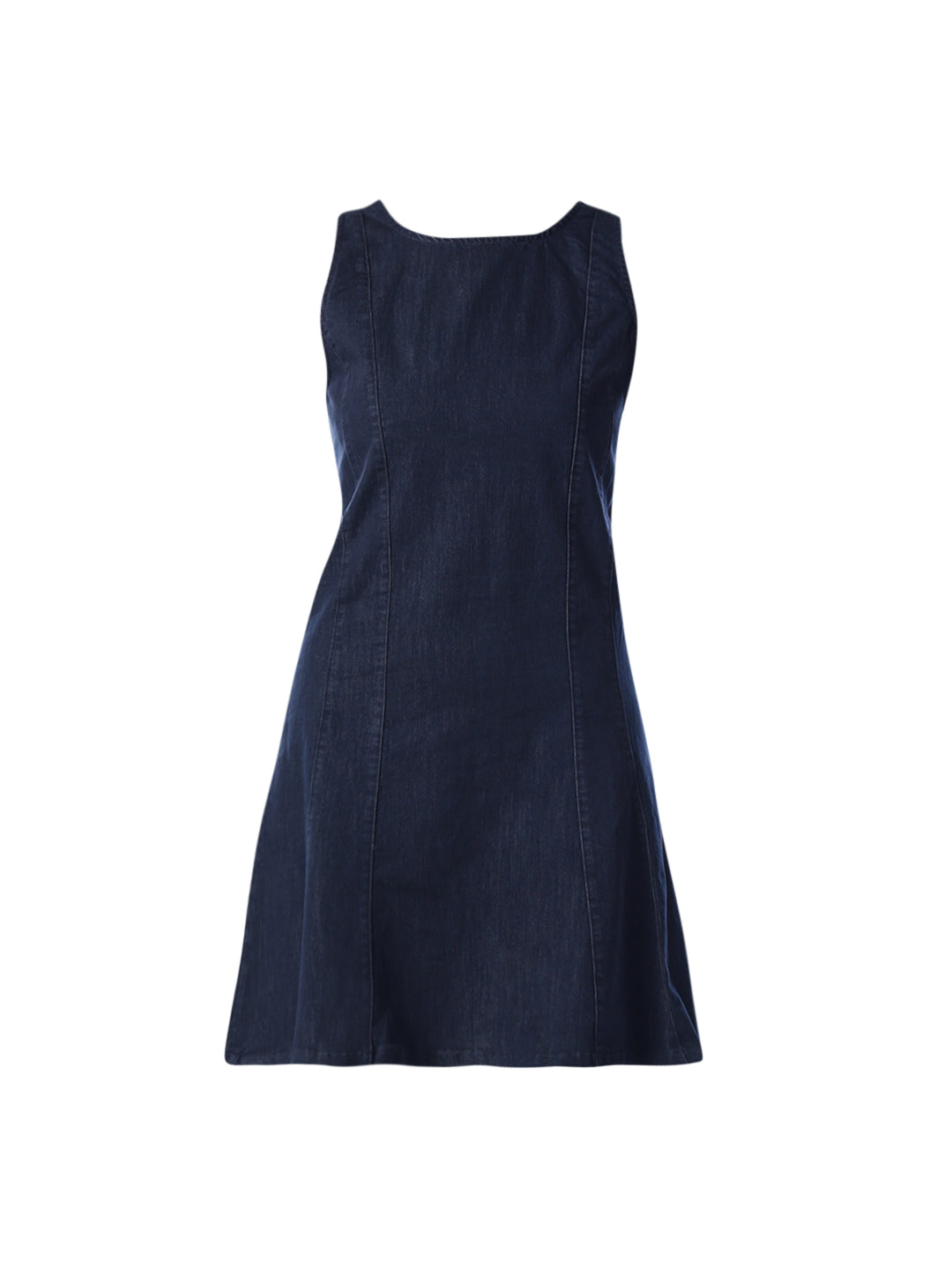 Dark Blue Denim Short Dress