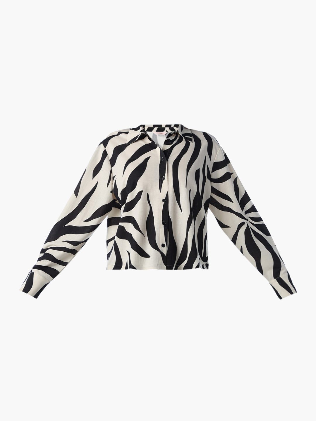 Cropped Printed Shirt