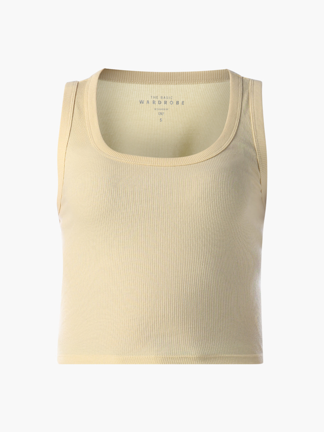 Yellow Scoop Neck Tank Top