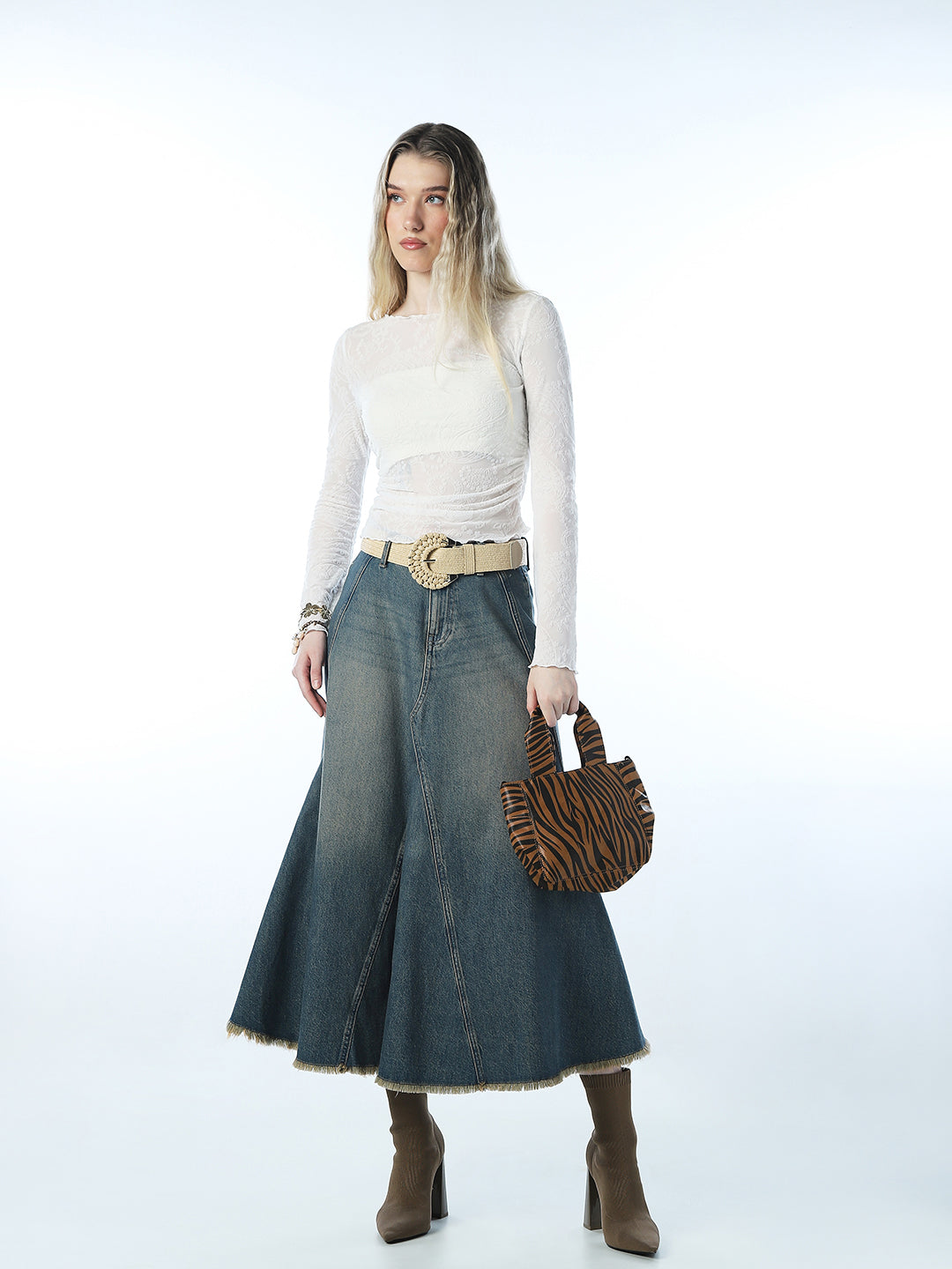 Boatneck Ruching Top