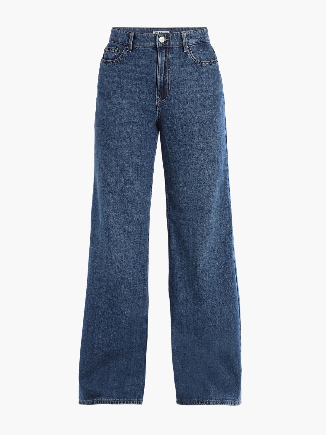 Dark Blue High Rise Flared Jeans