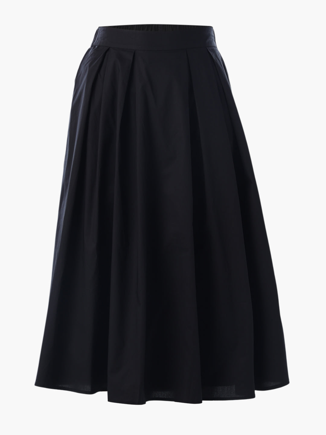 Long Cotton Pleated Skirt