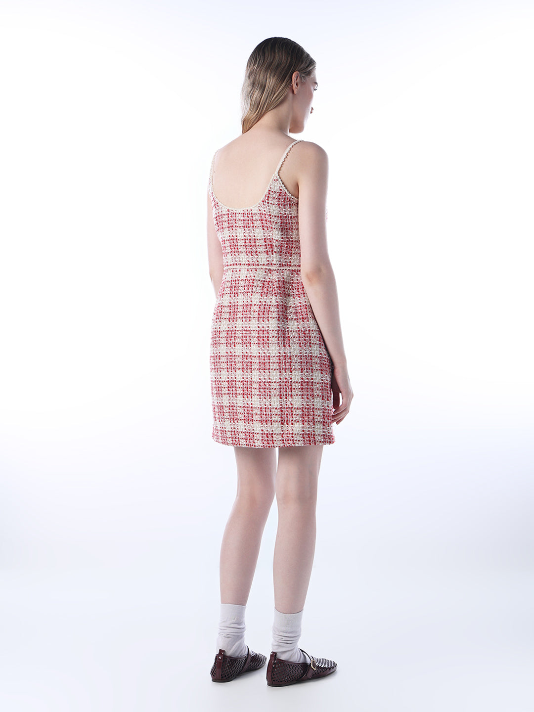 Strappy Bouclé Dress