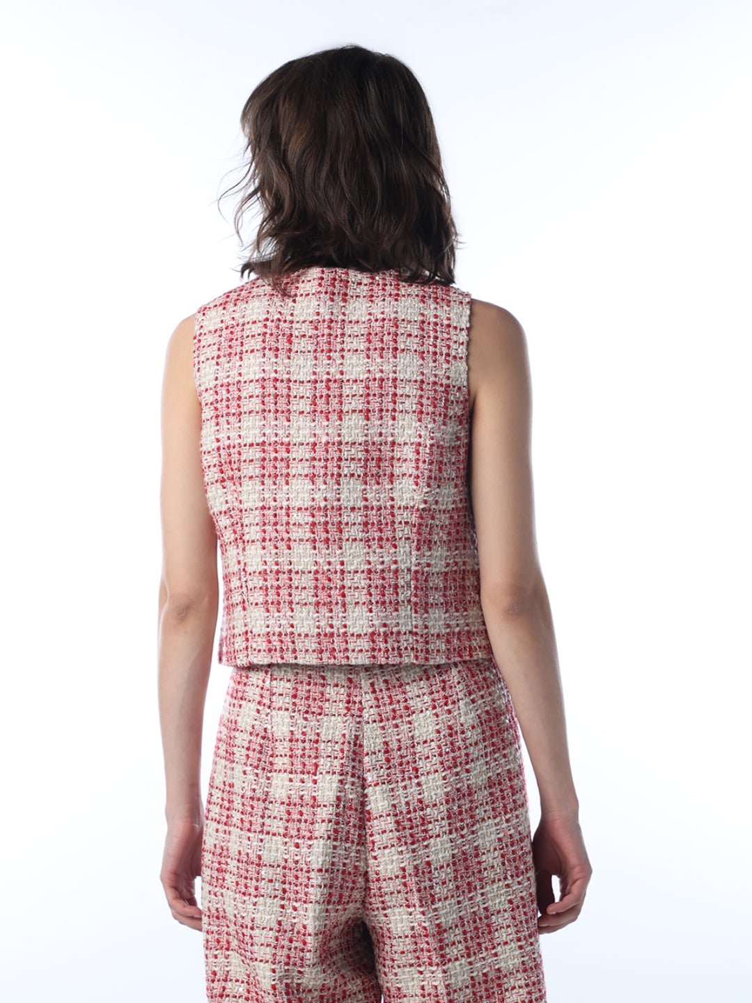 Tweed Sleeveless Top