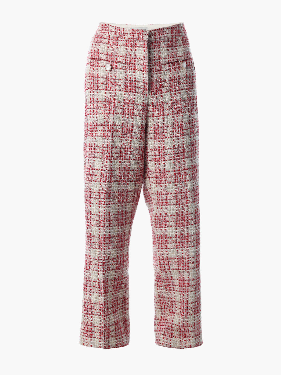 Tweed Straight Pants