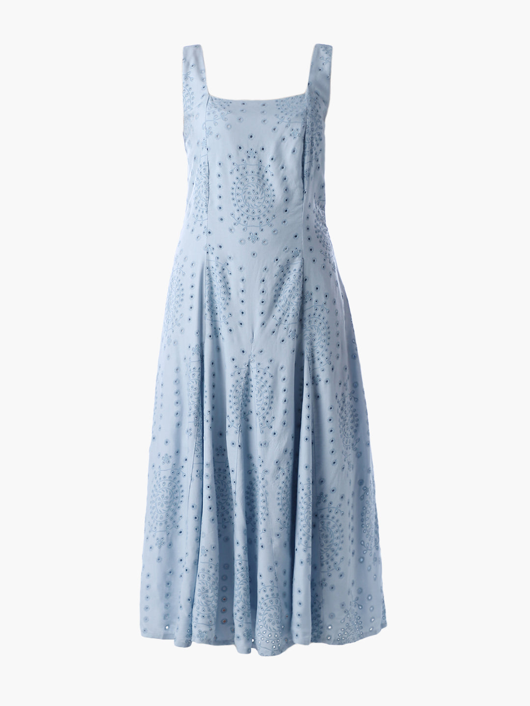 Schiffli Printed Midi Dress