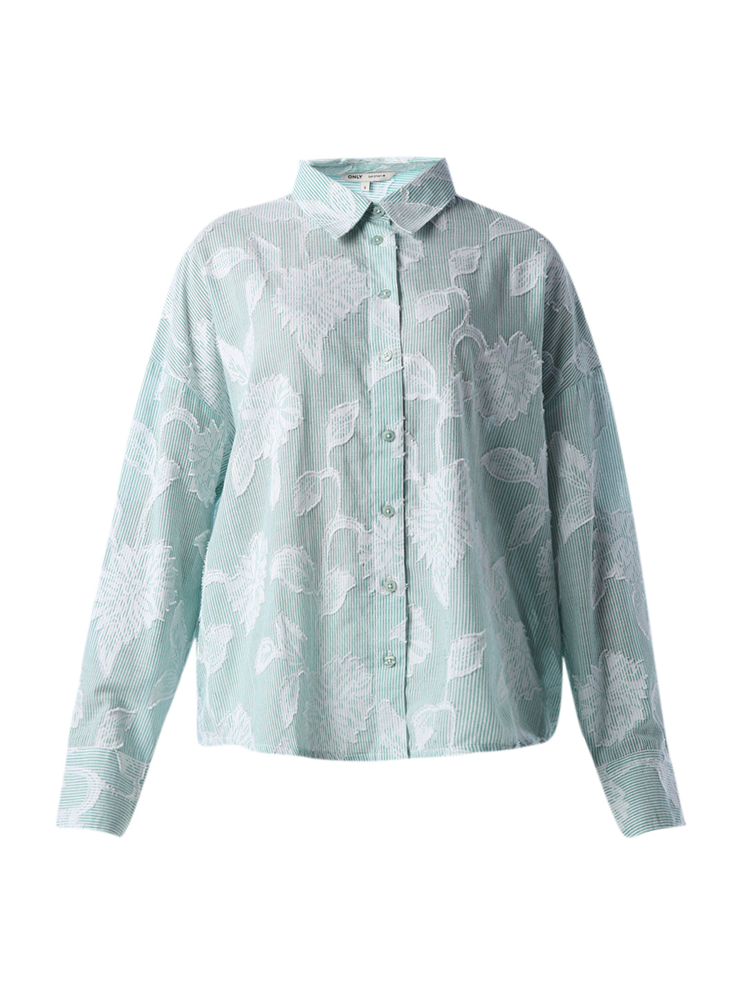 Sheer Textured Floral Shirt
