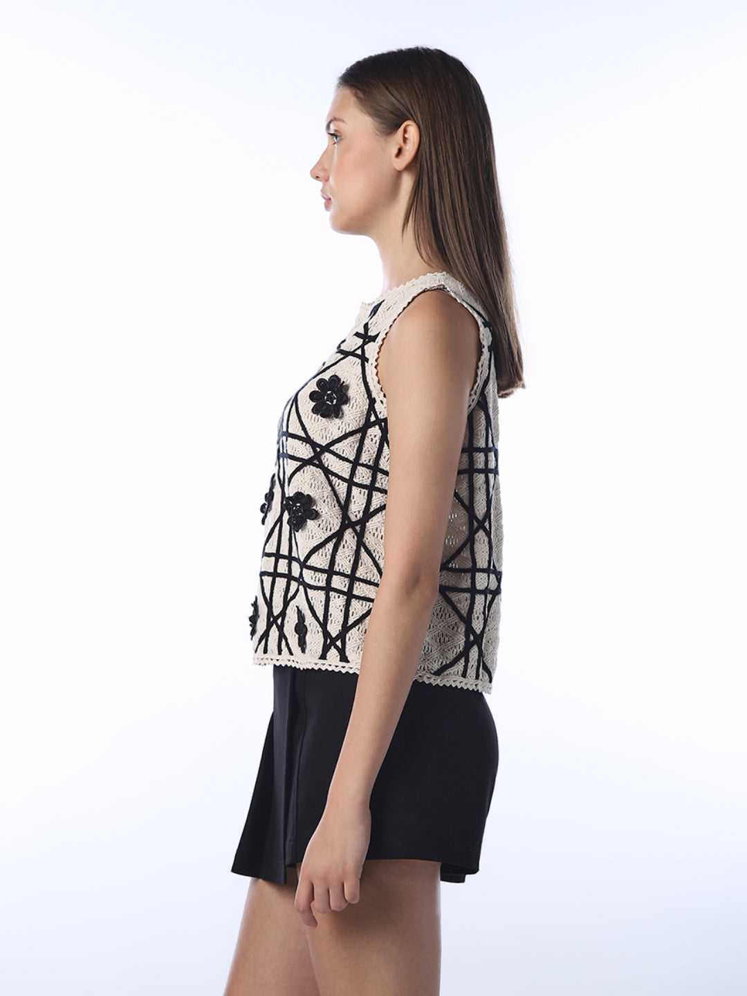 Embroidered Lace Top