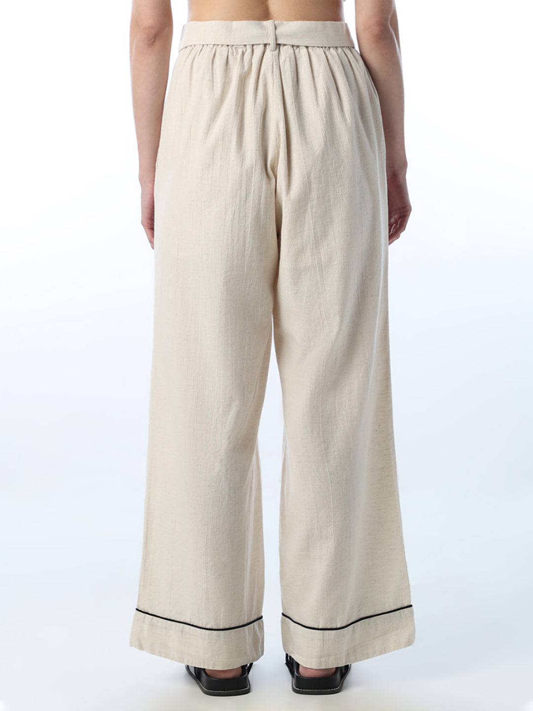 Belted Wide Leg Pants