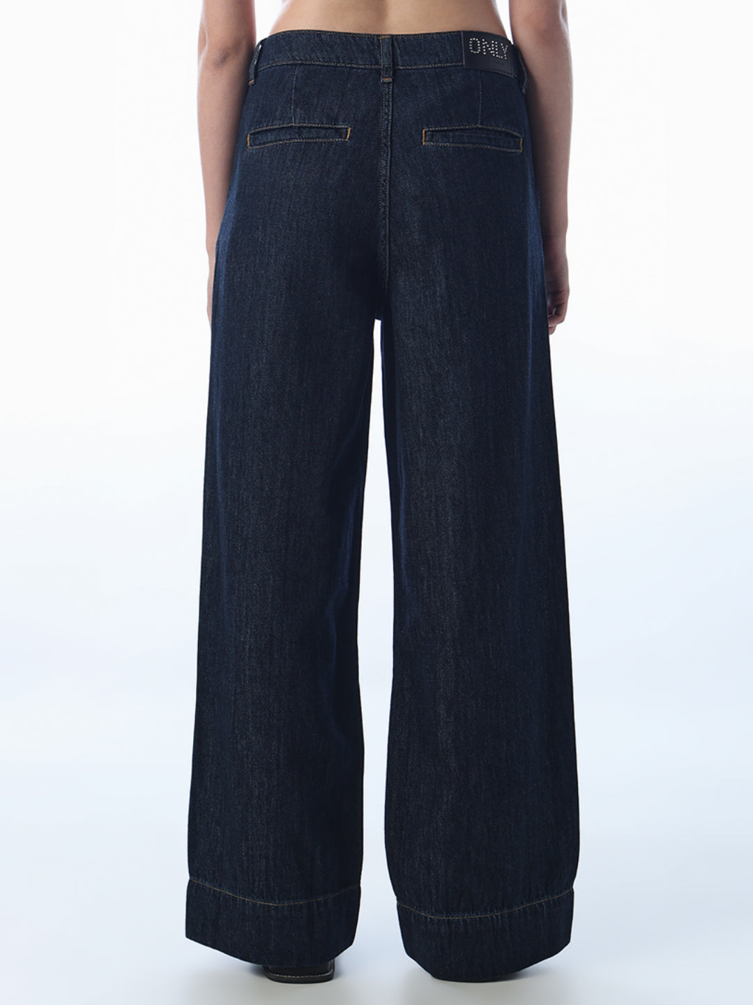Wide Leg Dark Blue Jeans
