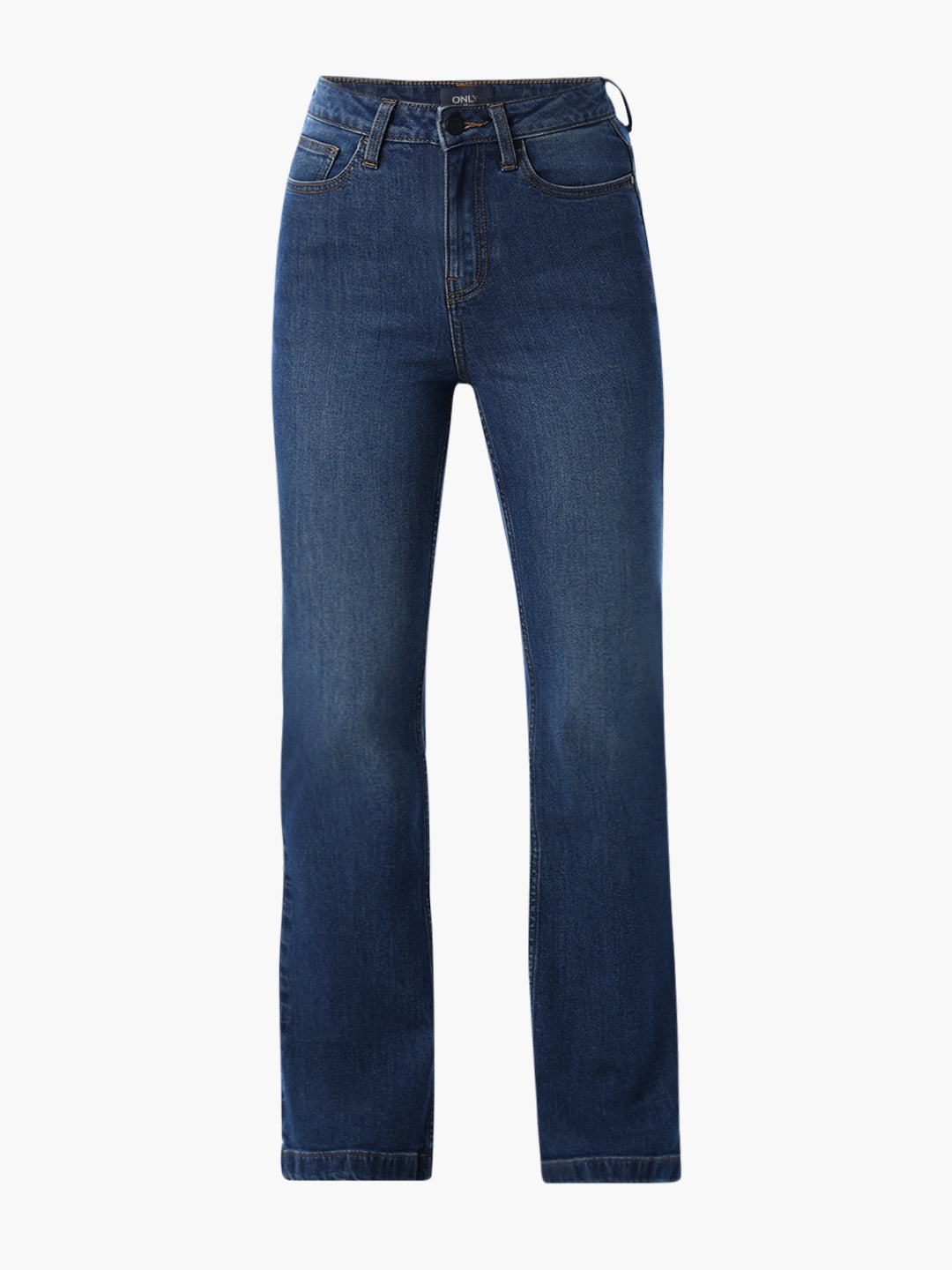 High Rise Washed Flared Jeans