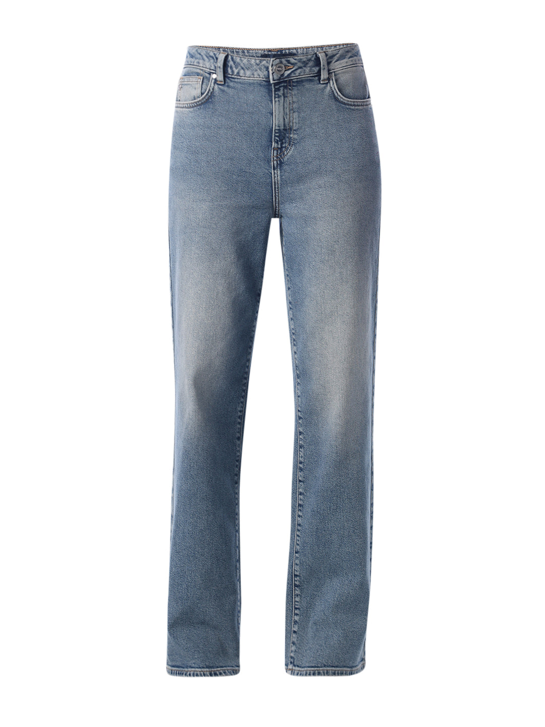Vintage Washed Straight Fit Jeans