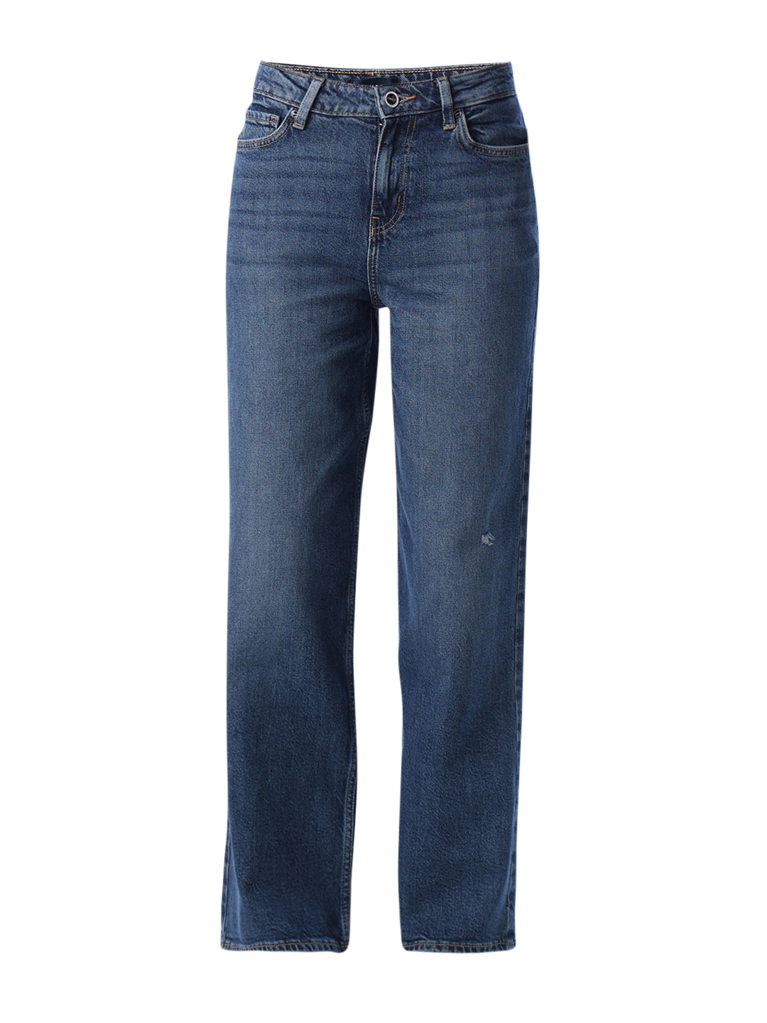 High Rise Straight Fit Jeans