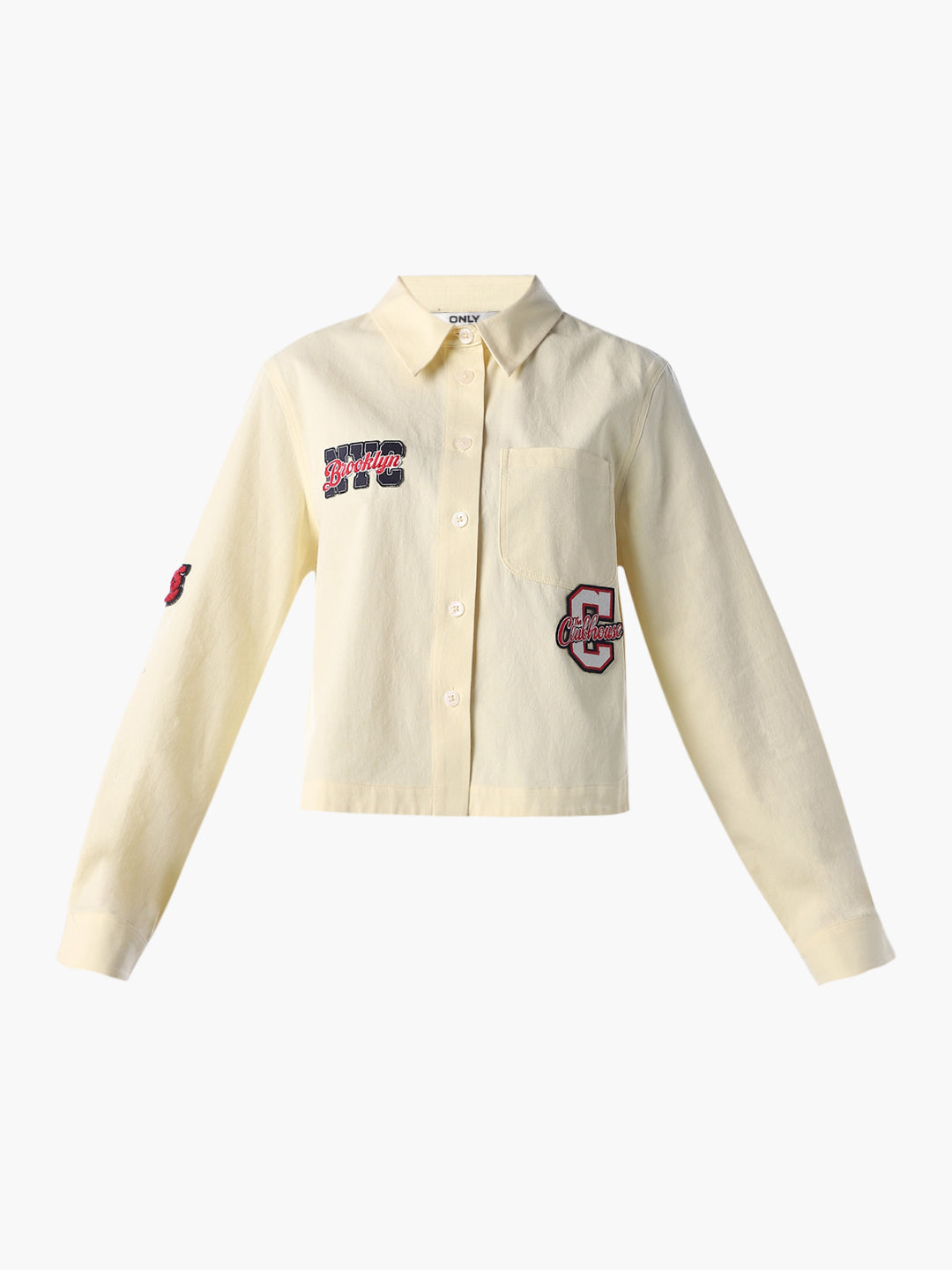 Yellow Varsity Embroidered Shirt
